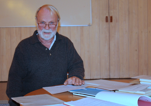 Hans-Erik Frodig vid medlemsmöte 2013-11-07